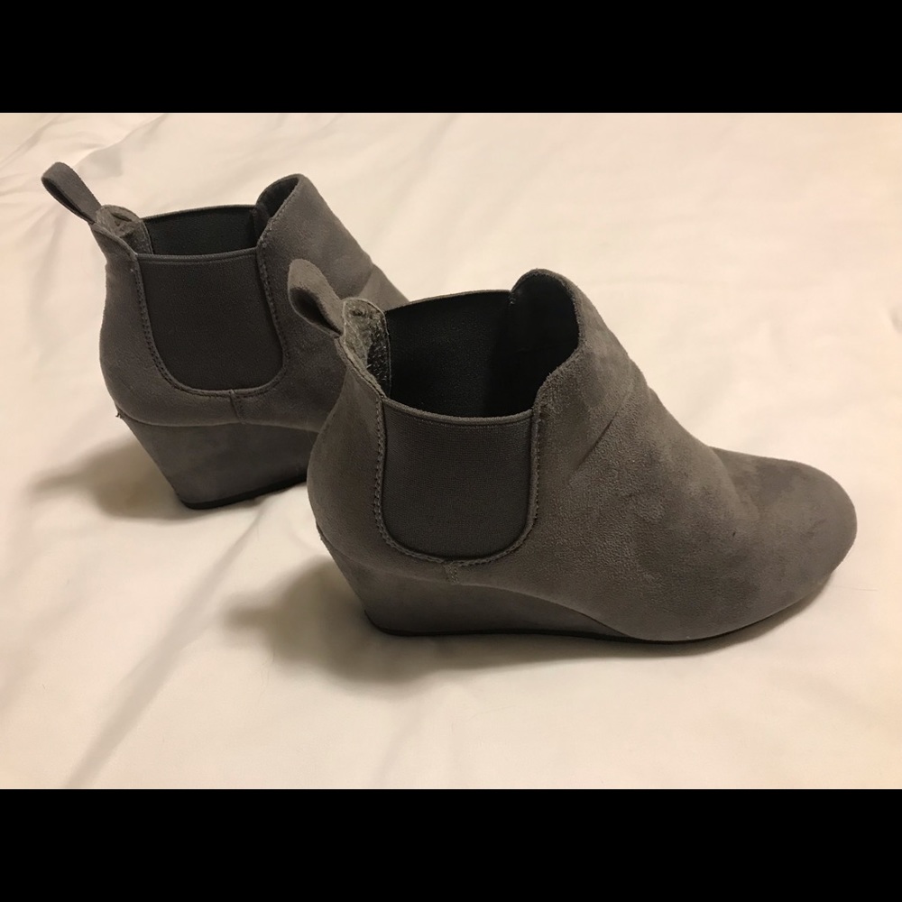 Maurices Grey Slip-on Wedge